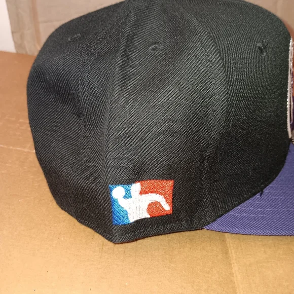 Black and Purple Globo Gym (Dodgeball) Snapback Hat - Picture 2 of 4